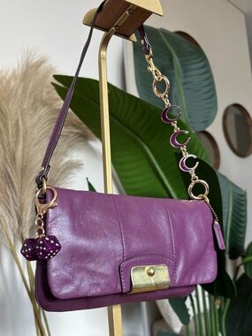 💜🎲Y2k COACH Kristin Large Wristlet Mini Bag🎲💜